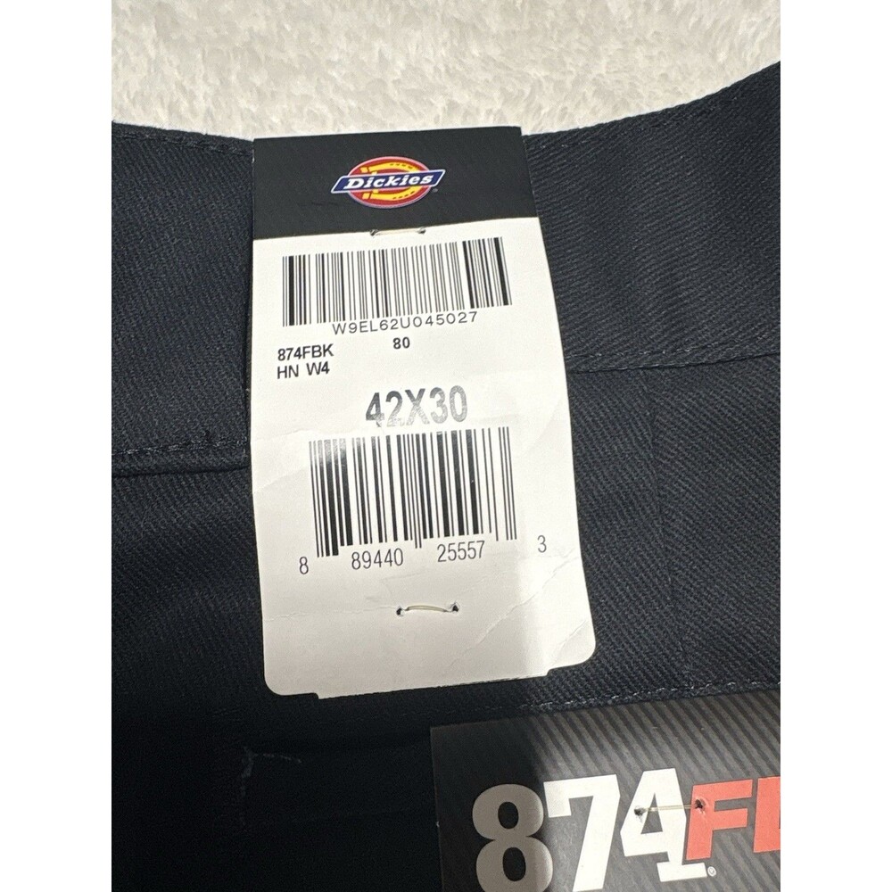 Dickies 874 Men’s Flex Work Pants - Black, Size 42/30 0112 - Picture 7 of 12